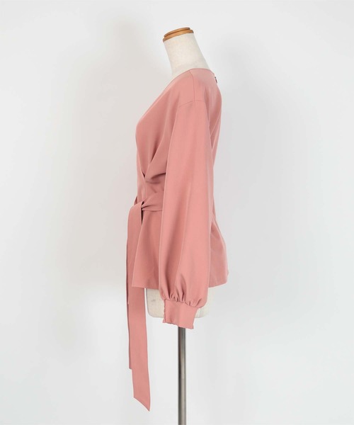 ur's（ユアーズ） ブラウス シャツ ベルト付ウエストタック