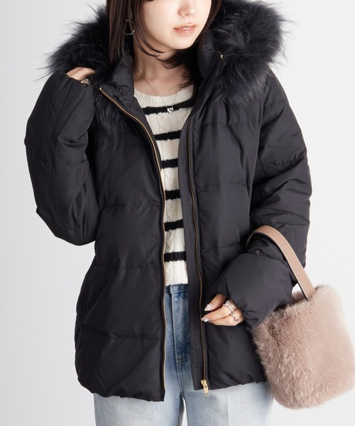 RANAN（ラナン） ダウンコート ダウンジャケット リアルファー付