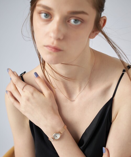 ete（エテ） 腕時計 ダイヤモンド ジェムフェイス メッシュベルト