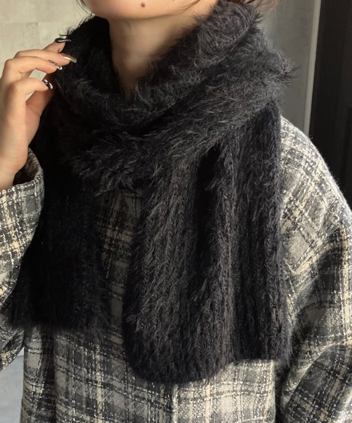 sakishimatokyo マフラー ストール シャギーニットマフラー レディース