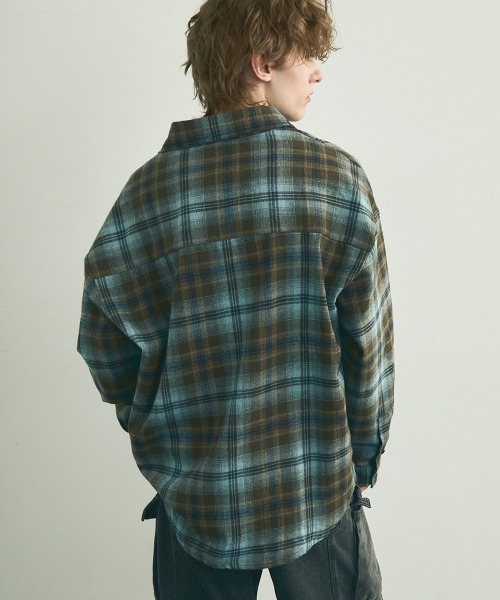 Shoowtime（ショウタイム） シャツ Flannel ombre check long sleeve