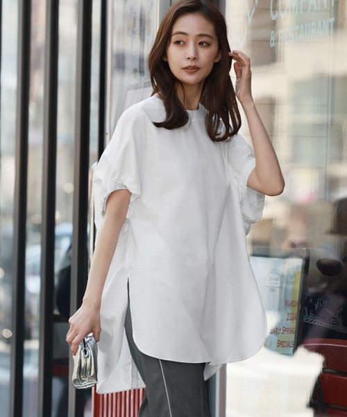 ELFRANK ブラウス シャツ ドルマンオーバーサイズブラウス「綿100