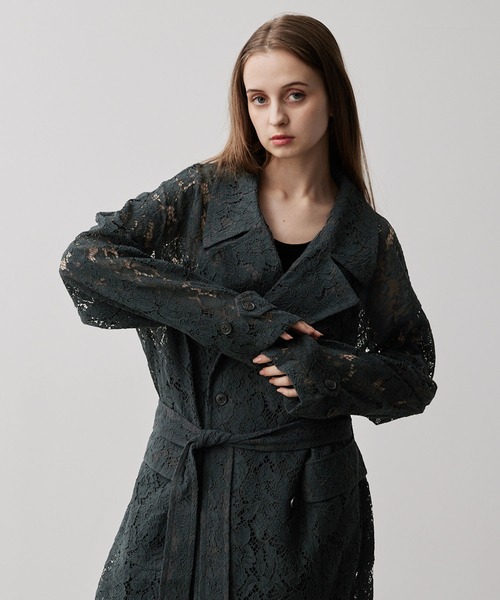 CLEL（クレイル） チェスターコート コート 「CLEL」Loose Cord Lace