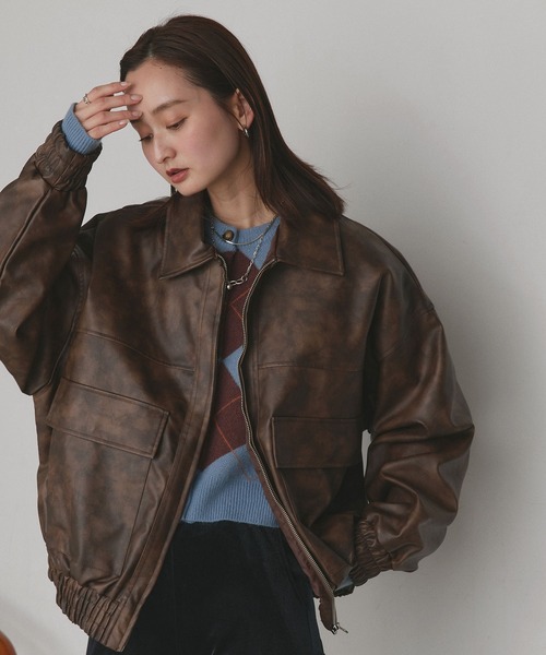 ad thie（アドティエ） レザージャケット ライダース ヴィンテージ