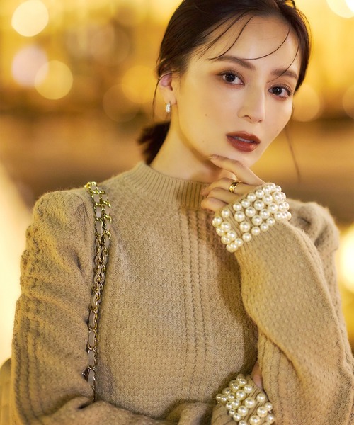 anuans（アニュアンス） ニット セーター パールニットトップス