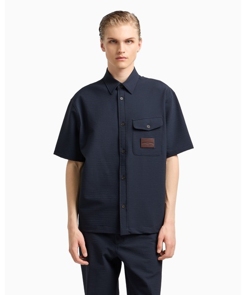 EMPORIO ARMANI シャツ 「エンポリオ アルマーニ」半袖オーバーサイズ