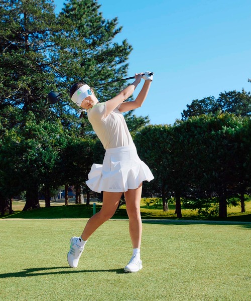 adidas（アディダス） スカート BOSロゴパンチングフレアスカート