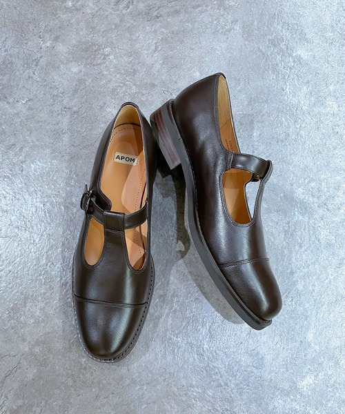 enchanted（エンチャンテッド） ローファー 「APOM」本革Tストラップ