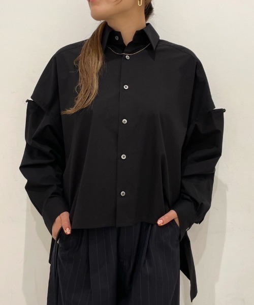 UJOH（ウジョー） ブラウス シャツ Sliit sleeve 別注シャツ