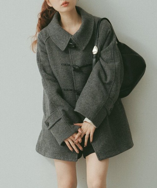 Kastane（カスタネ） コート アウター 「ベスト付き」ダッフルフレア