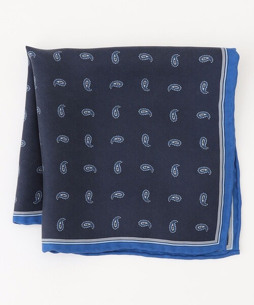 J.PRESS（J.プレス） ハンカチ ペイズリー柄シルクチーフ メンズ