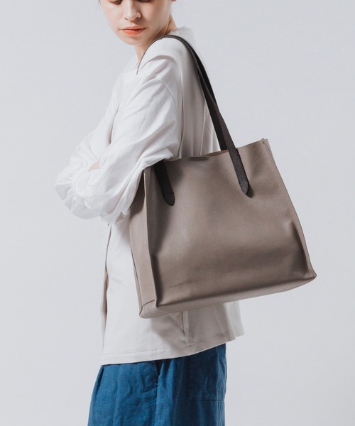 MURA（ムラ） トートバッグ シュリンクレザー 本革 a4 大容量 トート