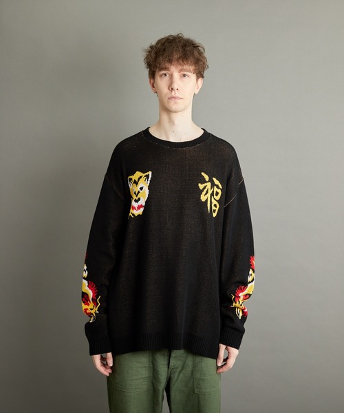 ミマ セーター ニット 「ミマ」ドラロン綿スーベニアオーバーサイズ