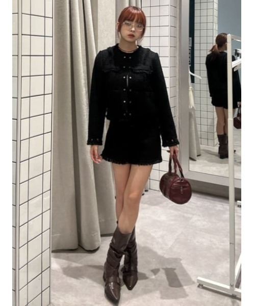 LAGUA GEM（ラグアジェム） パンツ TWEED COMPACT ショートパンツ