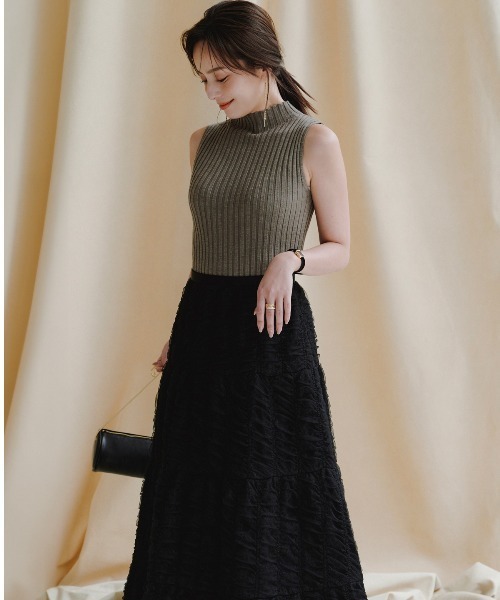 anuans（アニュアンス） スカート エンブロイダリーシアーチュール