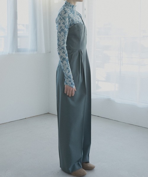 LE CIEL BLEU（ルシェルブルー） パンツドレス ワンショルダージャンプ