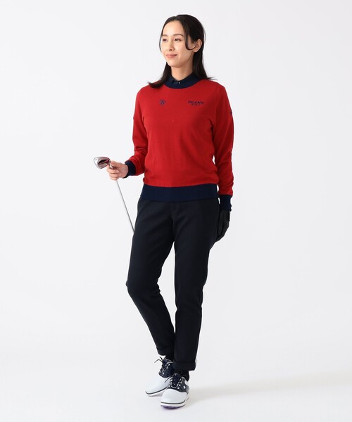 BEAMS GOLF（ビームス ゴルフ） ニット セーター 「WOMEN」PURPLE