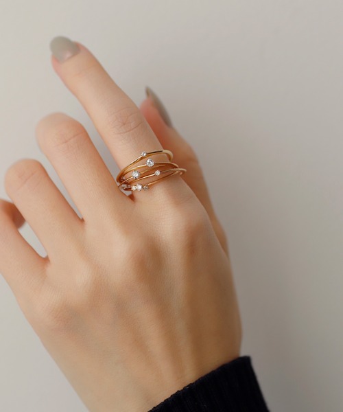 SIENA ROSE（シエナロゼ） 指輪 リング AMANOGAWA・5連リング