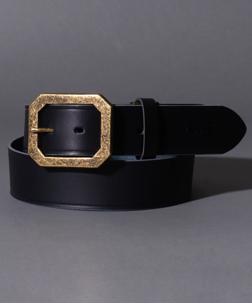 Levi's（リーバイス） ベルト 本革 八角バックル 40mm レザーベルト