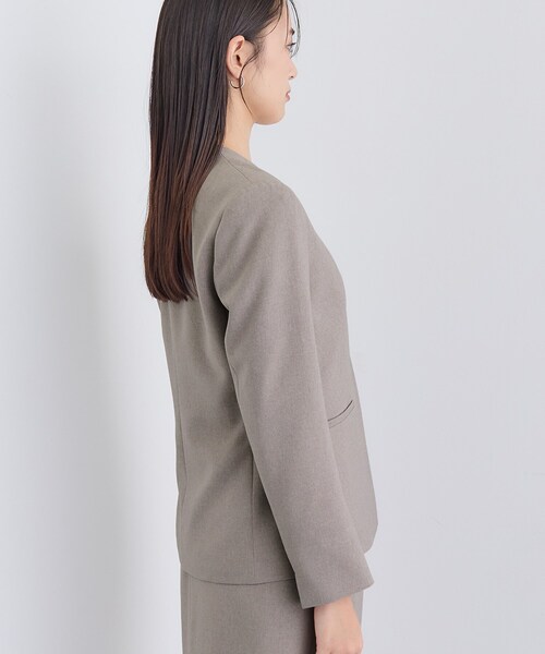 INDIVI（インディヴィ） スーツ 「洗える／通勤／スーツ」メランジ