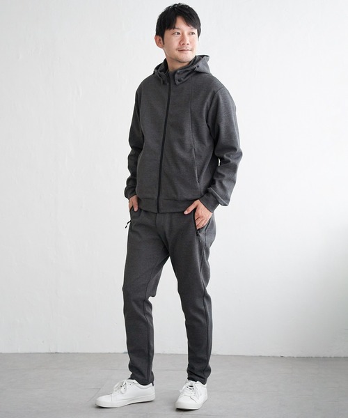 ikka（イッカ） パンツ テックストレッチジップパンツ メンズ