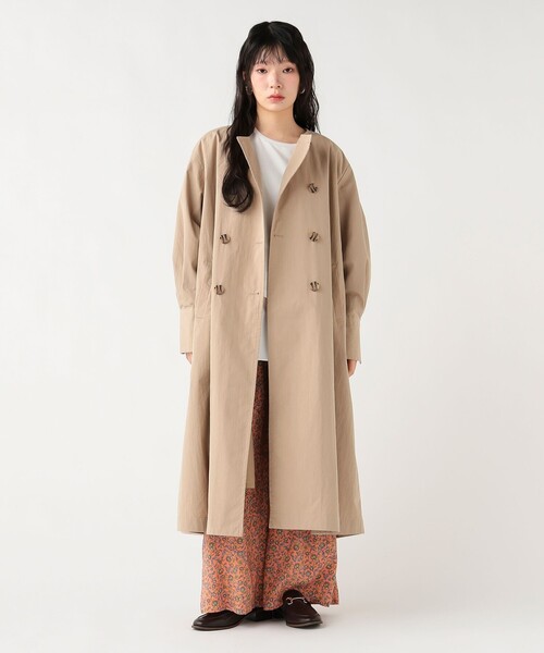 BEAMS HEART（ビームス ハート） ノーカラーコート コート