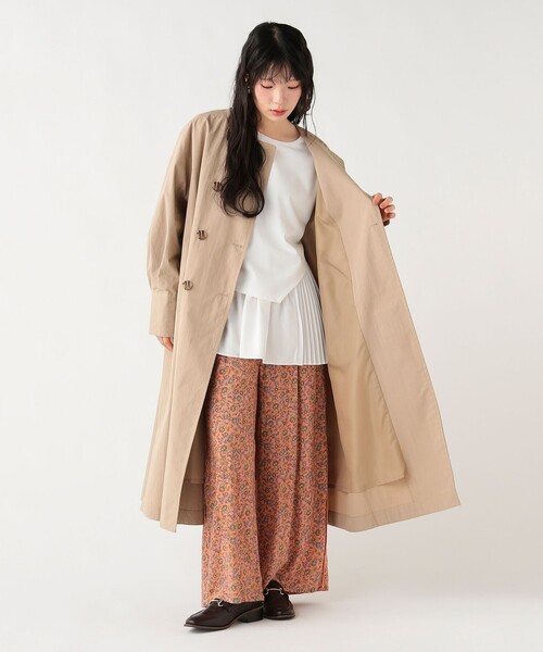 BEAMS HEART（ビームス ハート） ノーカラーコート コート