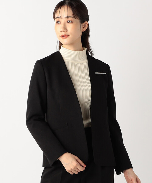 COMME CA ISM（コムサイズム） スーツ 「セットアップ対応」杢調 ノー