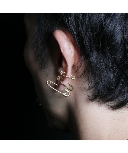 JAM HOME MADE（ジャムホームメイド） ピアス 安全ピン ブラック