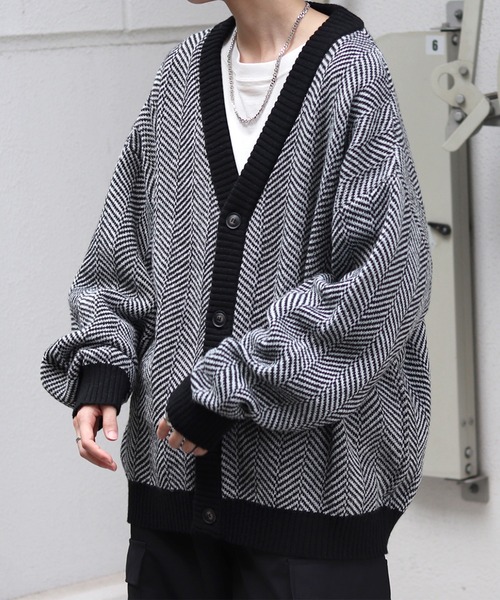 Confirm（コンファーム） カーディガン ビッグシルエット 柄アソート