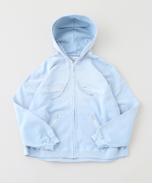 DAIRIKU（ダイリク） パーカー 5-Zip Vintage Dyed Hoodie メンズ