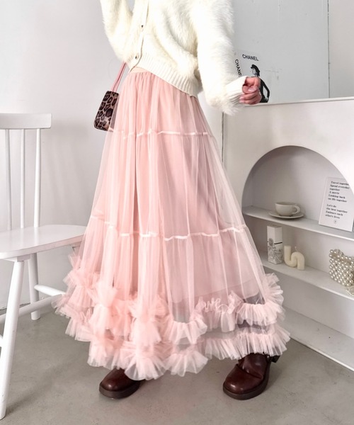 Loueme スカート 「9色展開 /26SS新色ラベンダー追加」ボリューム