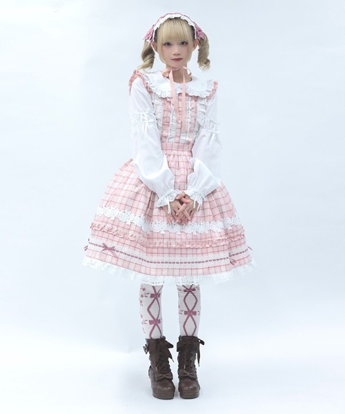 Chalmiere（シャルミエール） ブラウス シャツ コットンレース丸襟