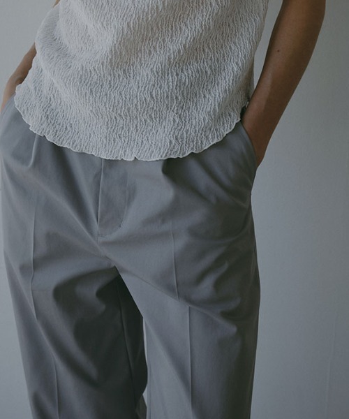 ETRE TOKYO（エトレトウキョウ） パンツ アジャストコットンセミワイド