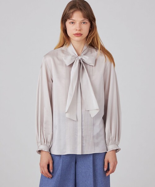 Ballsey（ボールジィ） ブラウス シャツ コットンシルクサテン