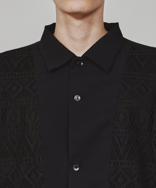 tk.TAKEO KIKUCHI（ティーケータケオキクチ） シャツ 長袖レースシャツ