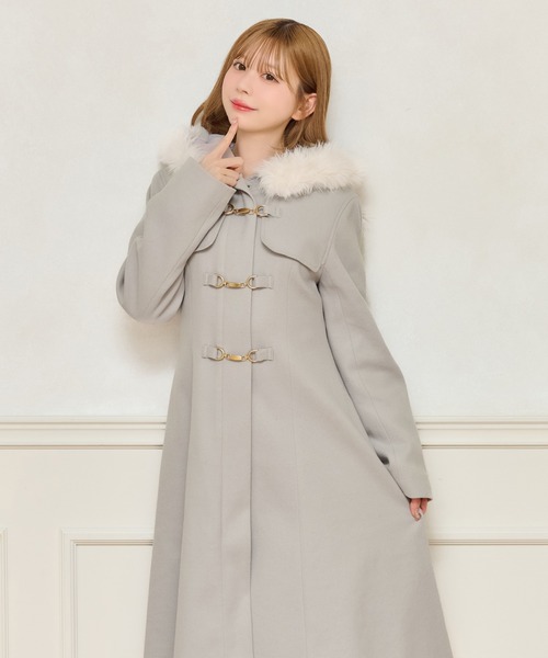 apres jour（アプレジュール） ダッフルコート コート フェイクファー