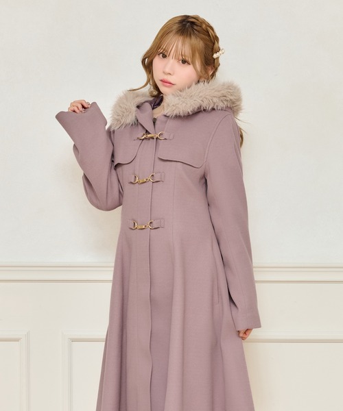 apres jour（アプレジュール） ダッフルコート コート フェイクファー