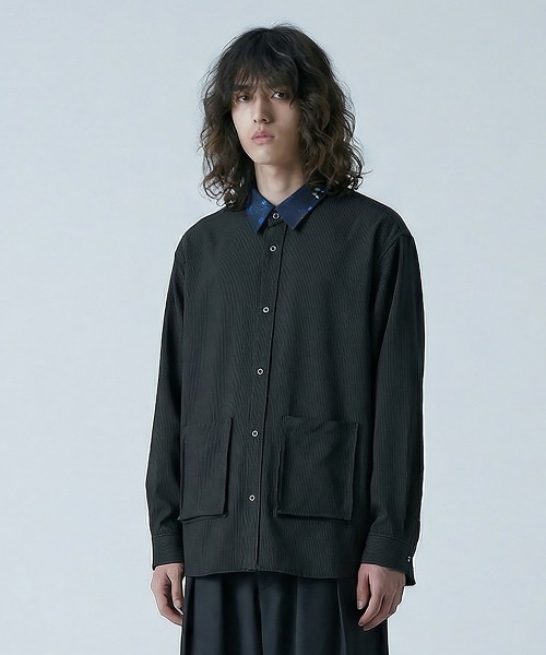 rehacer（レアセル） シャツ : Botanical Cleric Shirt Jacket