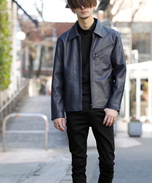 London Denim（ロンドンデニム） 革ジャン ライダース ラムレザー