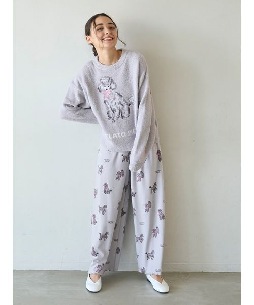 gelato pique（ジェラートピケ） パジャマ ルームウェア プードル柄