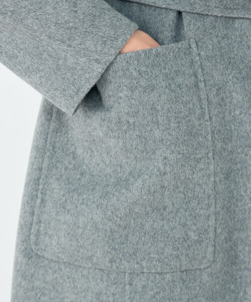 Ballsey（ボールジィ） ノーカラーコート コート プレミアムウール