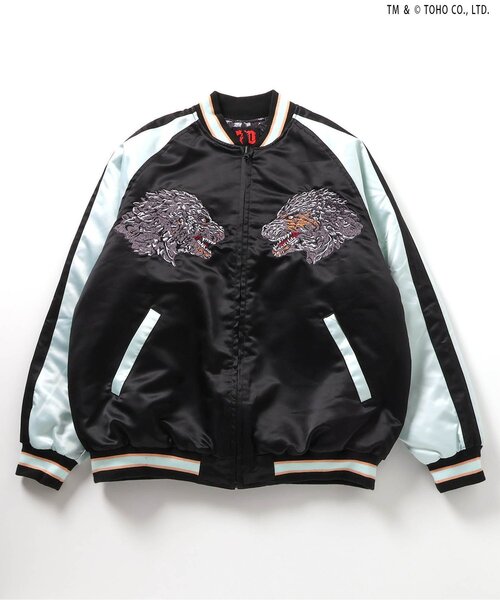 BREEZE（ブリーズ） スカジャン 「ゴジラ」 蓄光刺繍リバーシブル