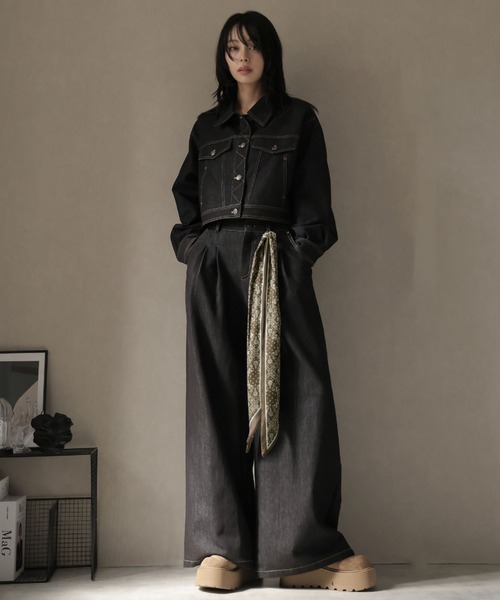 ULYSSES セットアップ 「セットアップ」スカーフ付カラーデニム