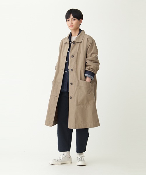 MHL.（エムエイチエル） ステンカラーコート 2 ベージュ レディース