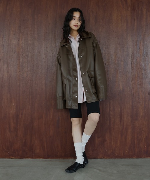 hellam（ヘラム） レザージャケット ライダース フェイクレザー