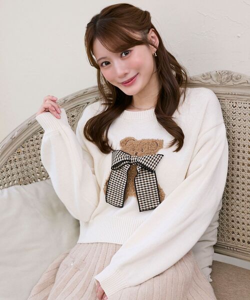 MAJESTIC LEGON（マジェスティックレゴン） ニット セーター リボン