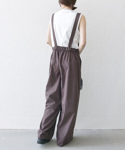 SHIPS any サロペット オーバーオール any:「洗濯機可能」ドロスト