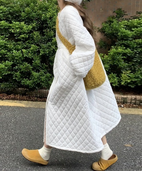 Diosfront ワンピース キルティングロングワンピース : ZOZOTOWN Yahoo
