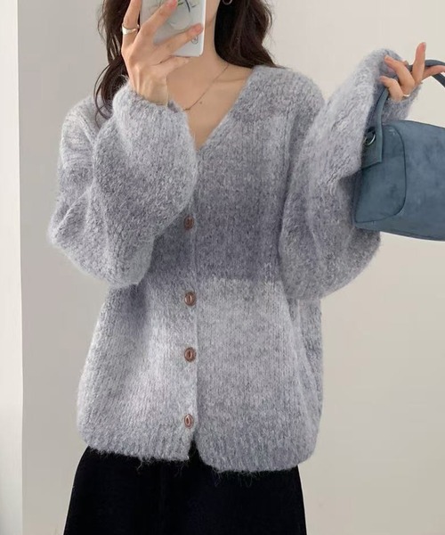 DAY CLOSET カーディガン ゆったり着られる厚手のオーバーサイズ。長袖